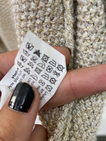 ZARA.Chaqueta beige tweed hilos T.M