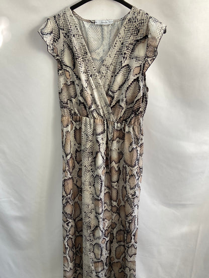 SENSE.Vestido largo serpiente T.M