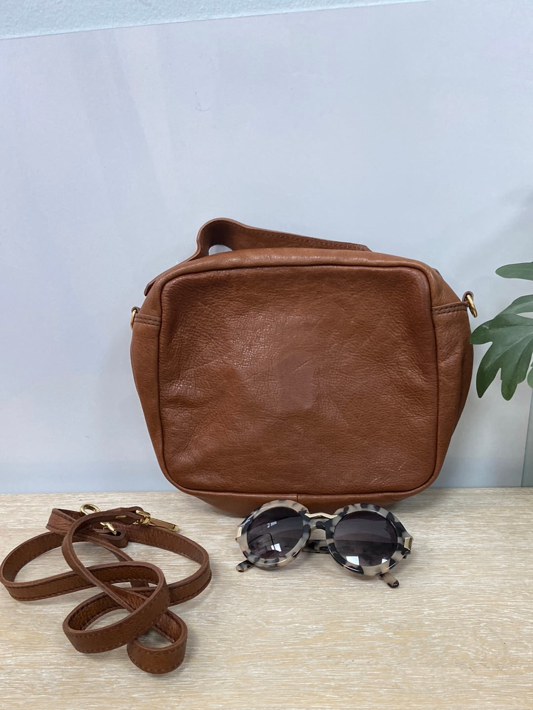 MERCULES. Brown leather bag (Tara)