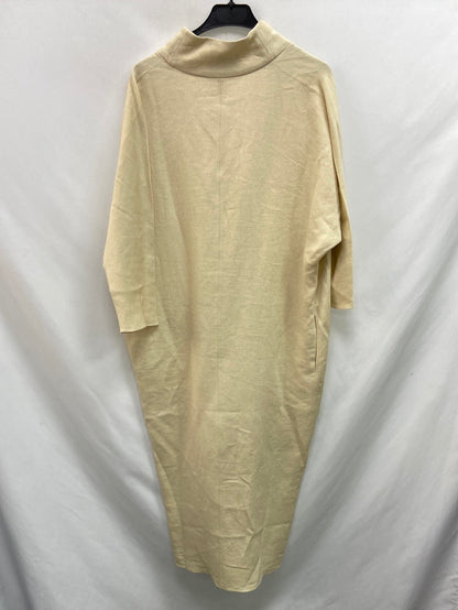 CORTANA. Long beige linen dress size 38