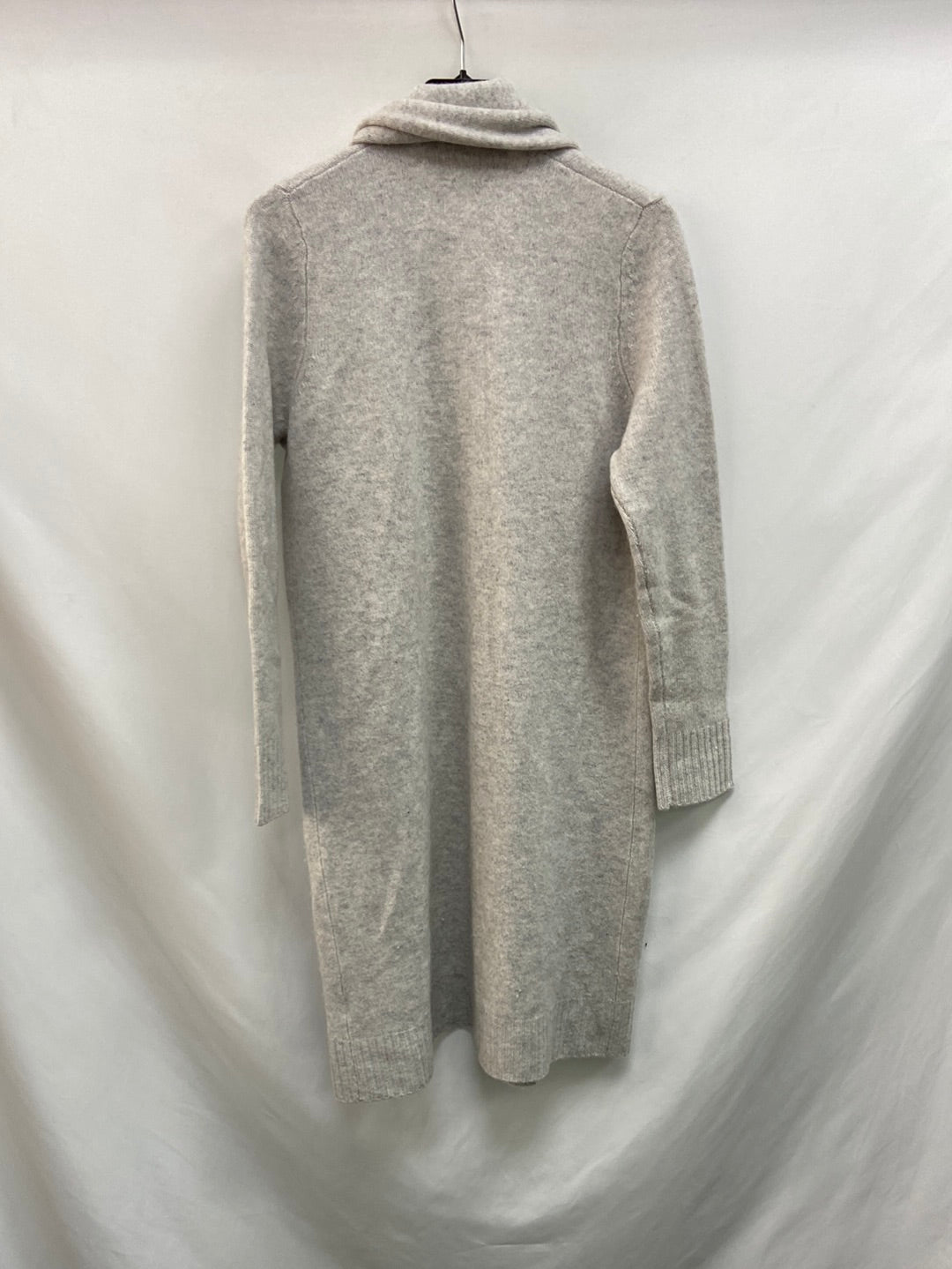 ZARA.Cárdigan largo gris 100% cashmere T.s