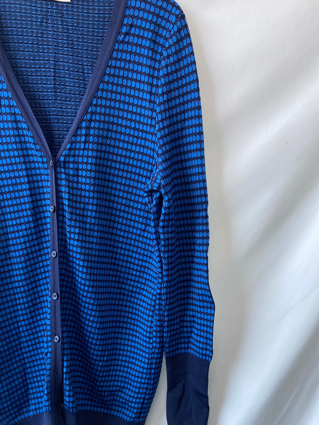 ZARA.Chaqueta punto azul T.M