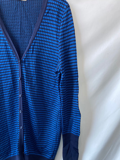 ZARA.Chaqueta punto azul T.M