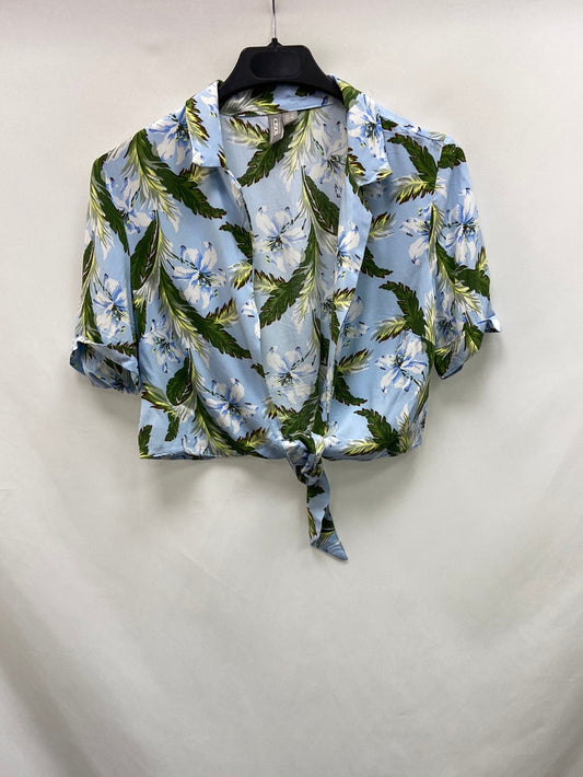 ASOS.Cropped blouse with bow, size 34