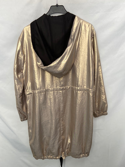 TOPSHOP. Gold Windbreaker Jacket Tm