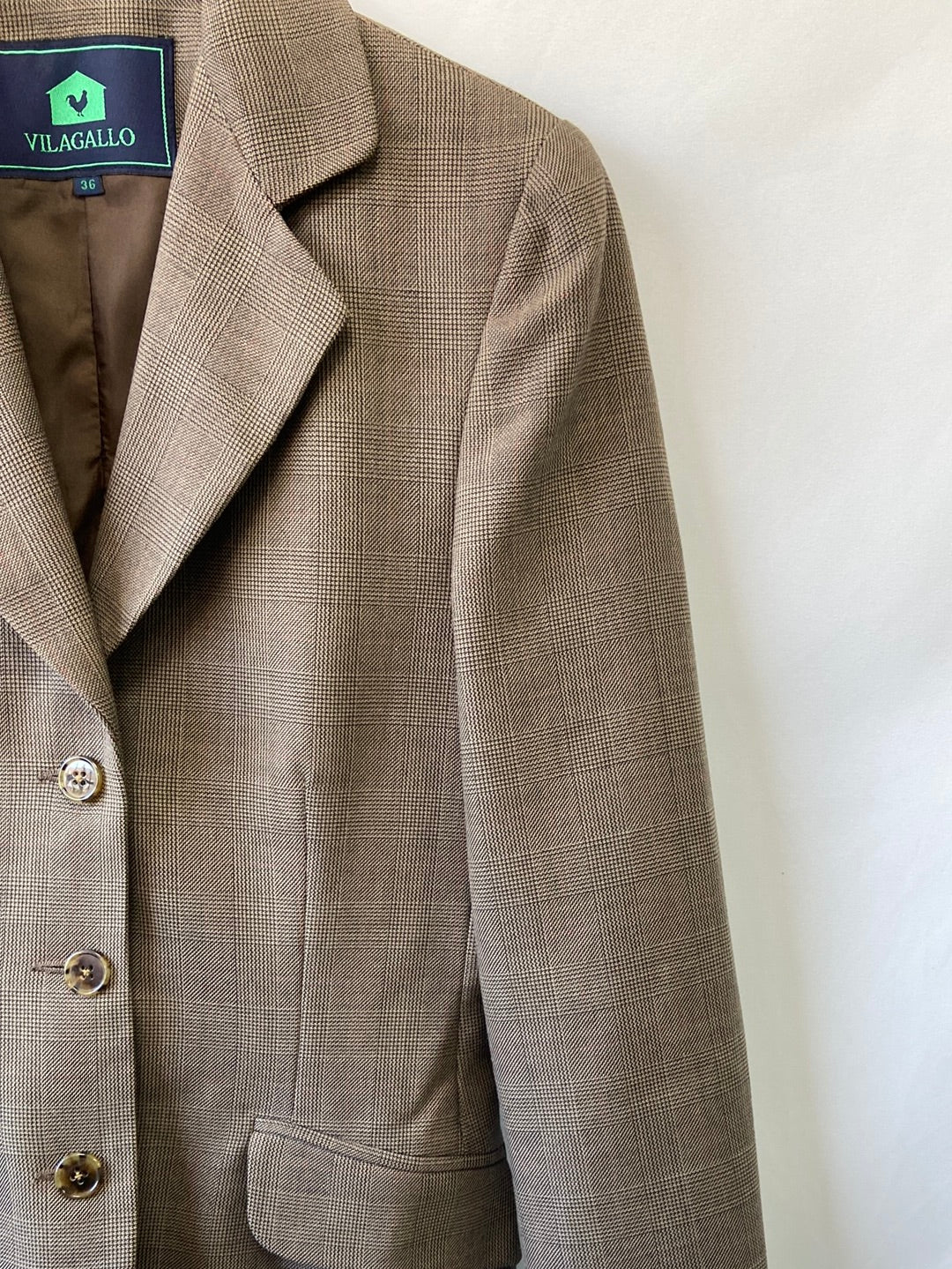 VILAGALLO.Blazer clásica para de gallo T.36