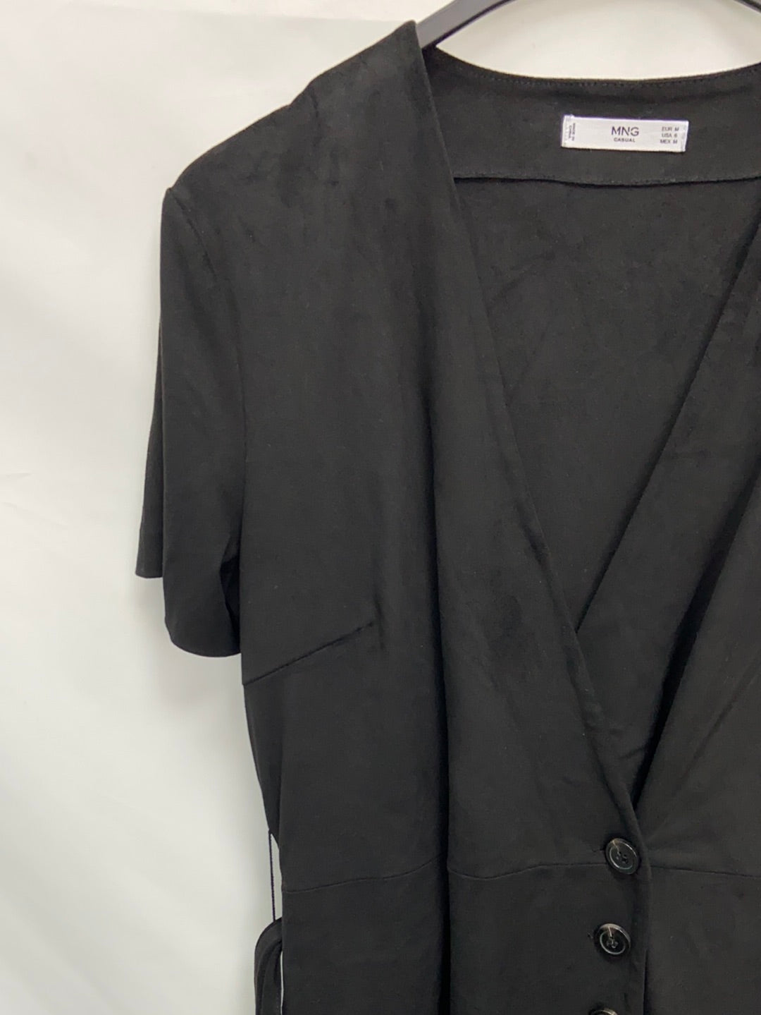 MANGO.Black suede dress TM