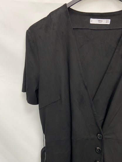 MANGO.Black suede dress TM