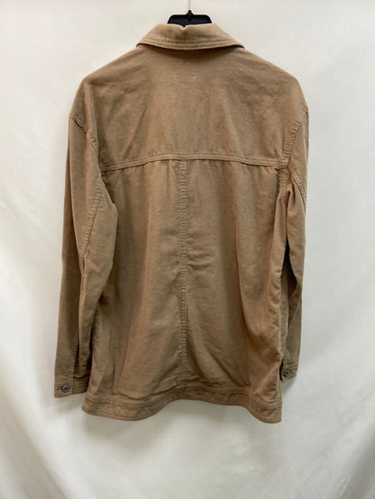 LEFTIES.Sobrecamisa beige pana T.S