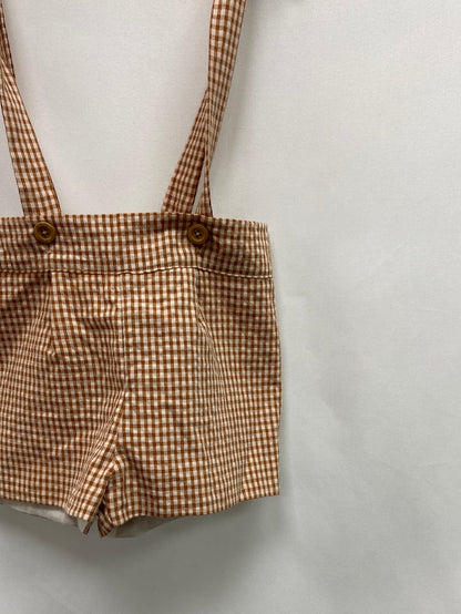 SUEÑOS Y PLUMAS. Pantalones tirantes T.2 años