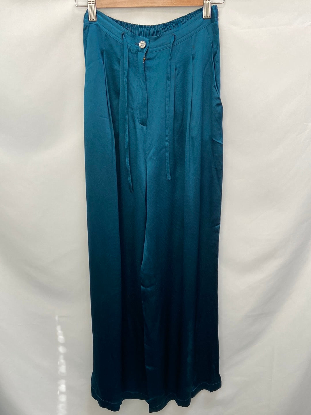 TCN.Blue satin palazzos T.36