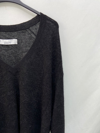 IRO. Jersey negro lana encaje T.XS