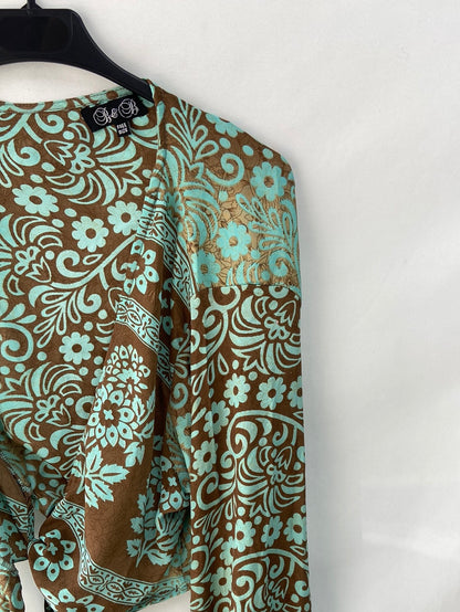 B&B.Blusa seda cruzada TU(s/m)