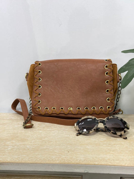 MISAKO.Bolso doble textura camel