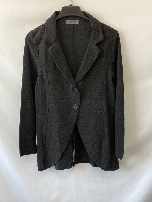 DAVID VALLS. Blazer gris tipo smoking T.s