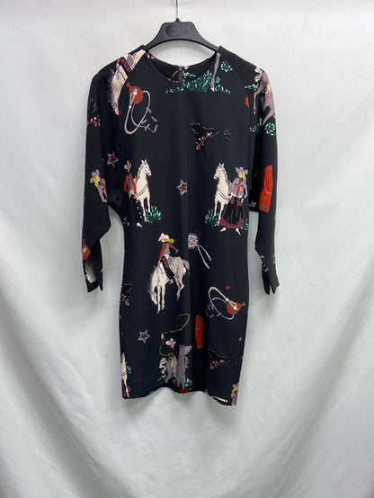 BIMBA Y LOLA. Short black dress T.xs