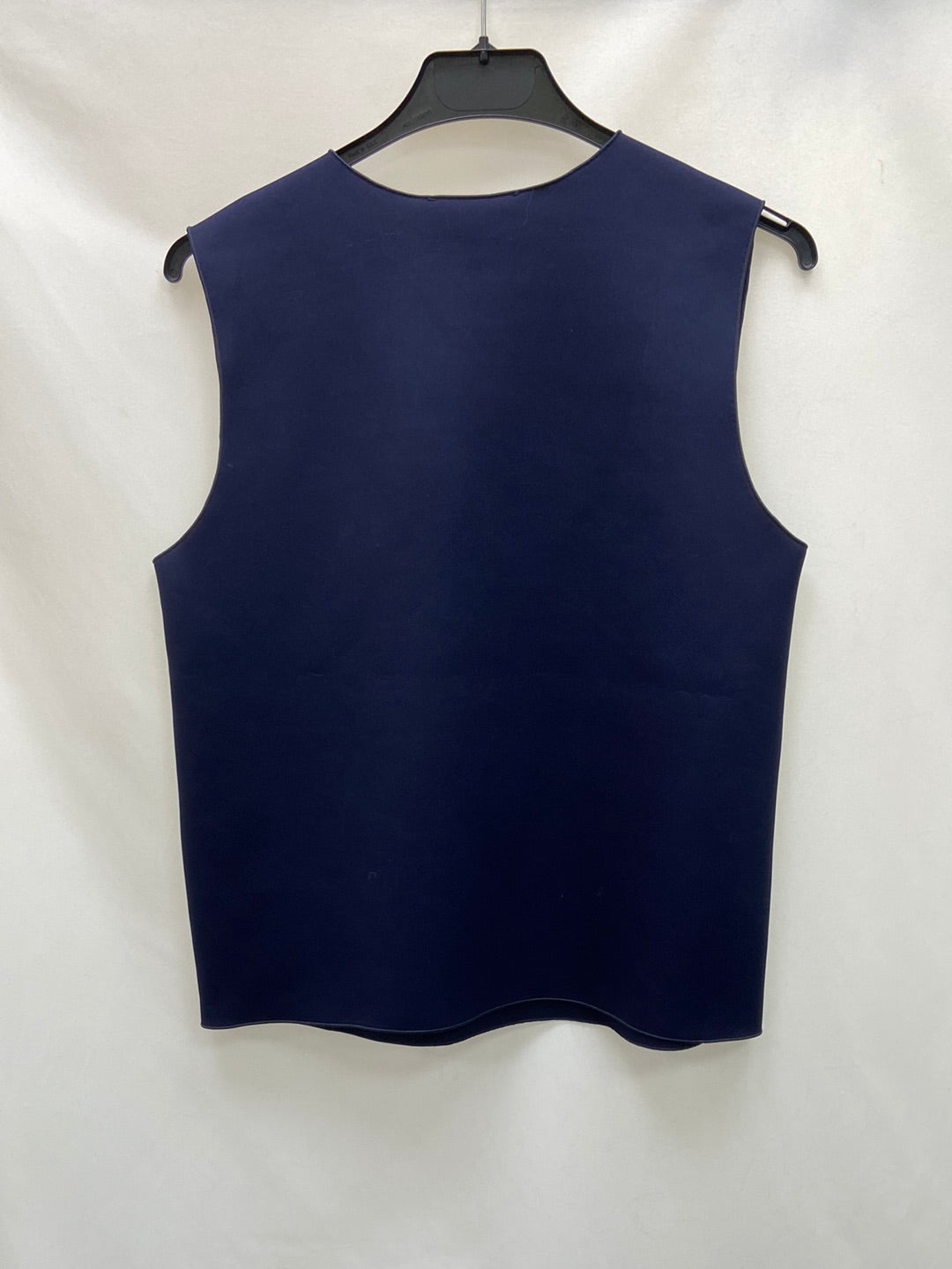 EMPORIO ARMANI. Top azul neopreno T.42