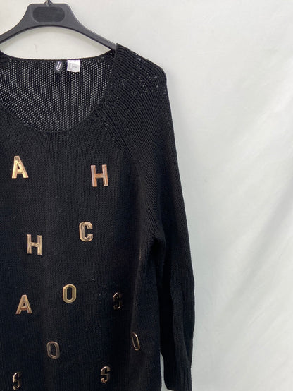 H&M. jersey negro letras T.m