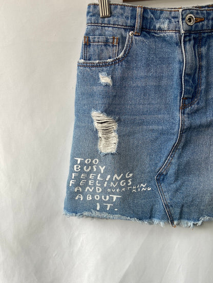 SPRINGFIELD. Falda denim T.XS/S