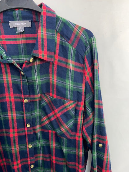 PRIMARK.Camisa cuadros leñador T.42