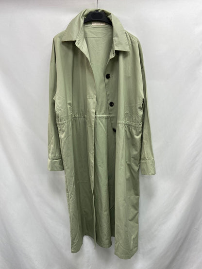 VIELA.Trench verde largo T.S/M