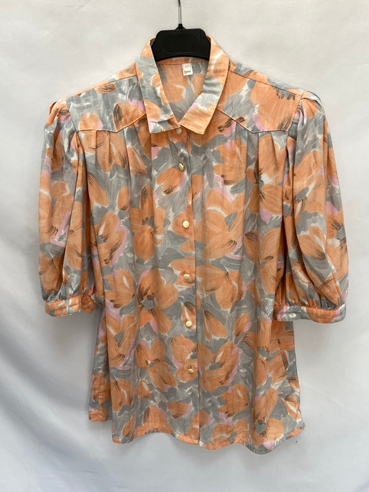 OTRAS.Blusa vintage hombreras T.s