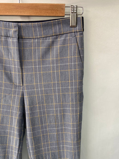 ZARA. Pantalón cuadros azules T.xs