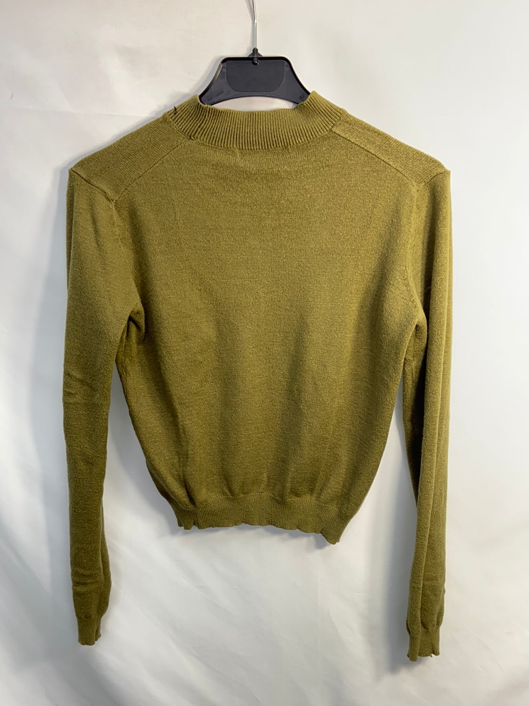 PULL&BEAR.Jersey finito verde T.s