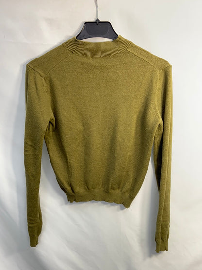 PULL&BEAR.Jersey finito verde T.s