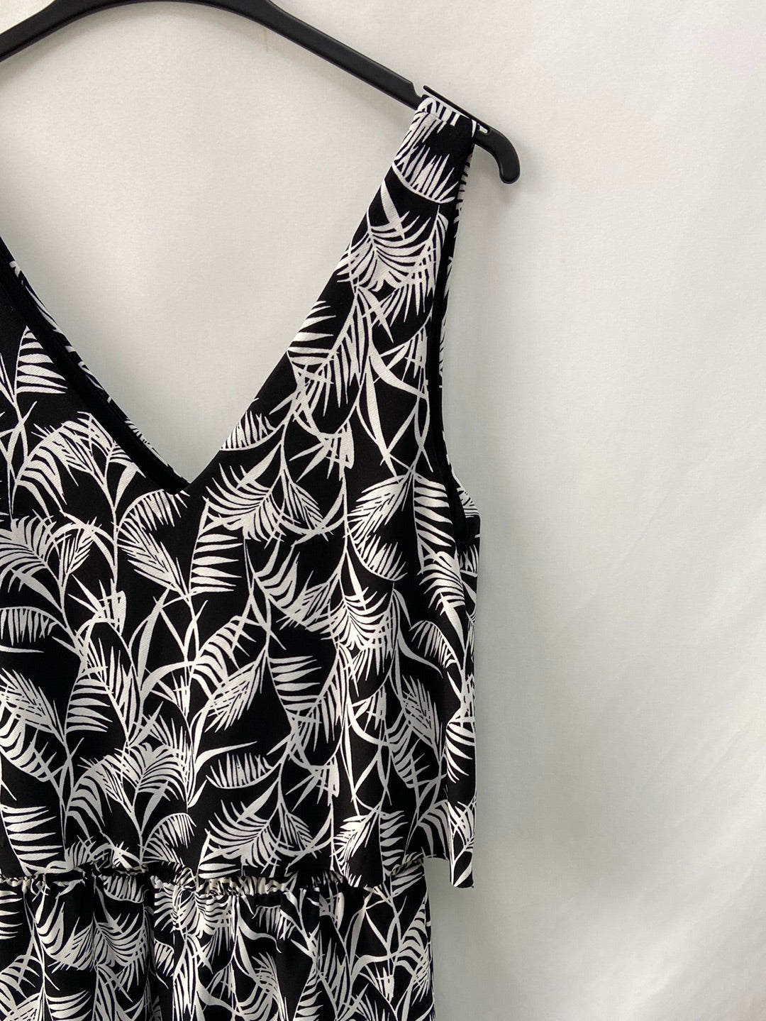 MANGO. Black Ts short jumpsuit