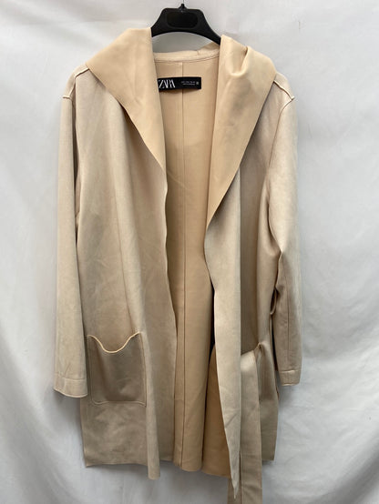ZARA.Trench beige fino antelina T.L