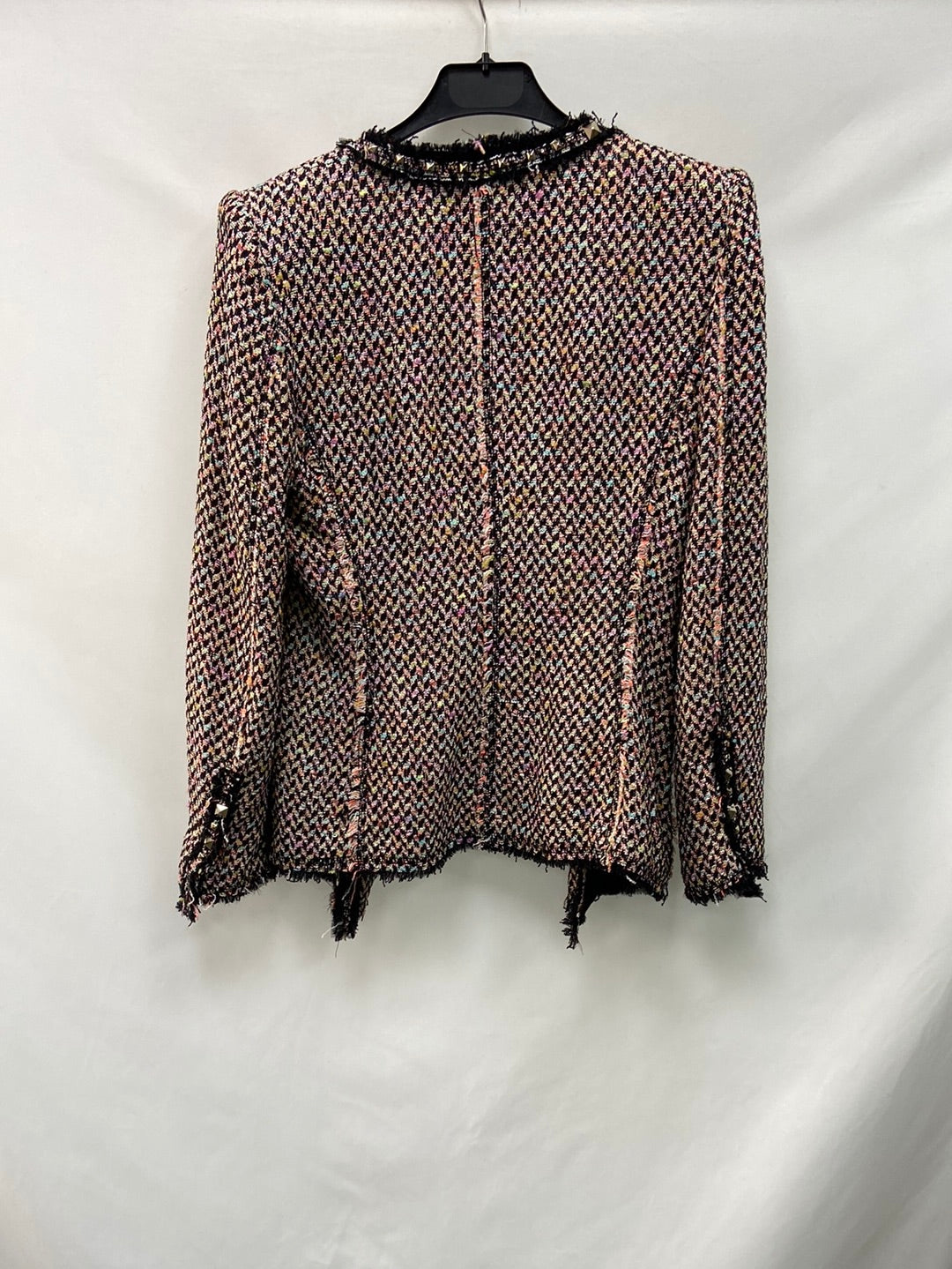 ZARA.Chaqueta tweed hombreras T.M