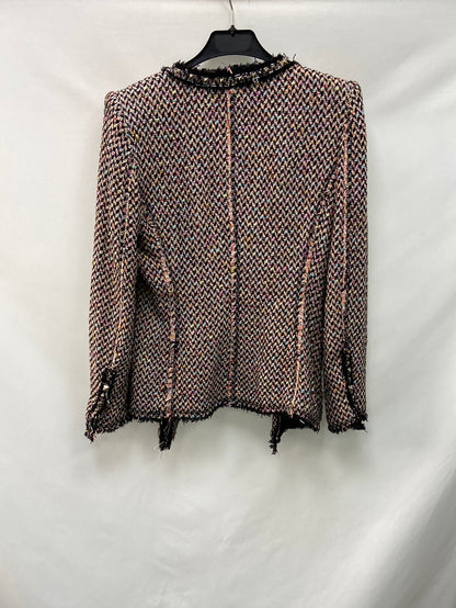ZARA.Chaqueta tweed hombreras T.M