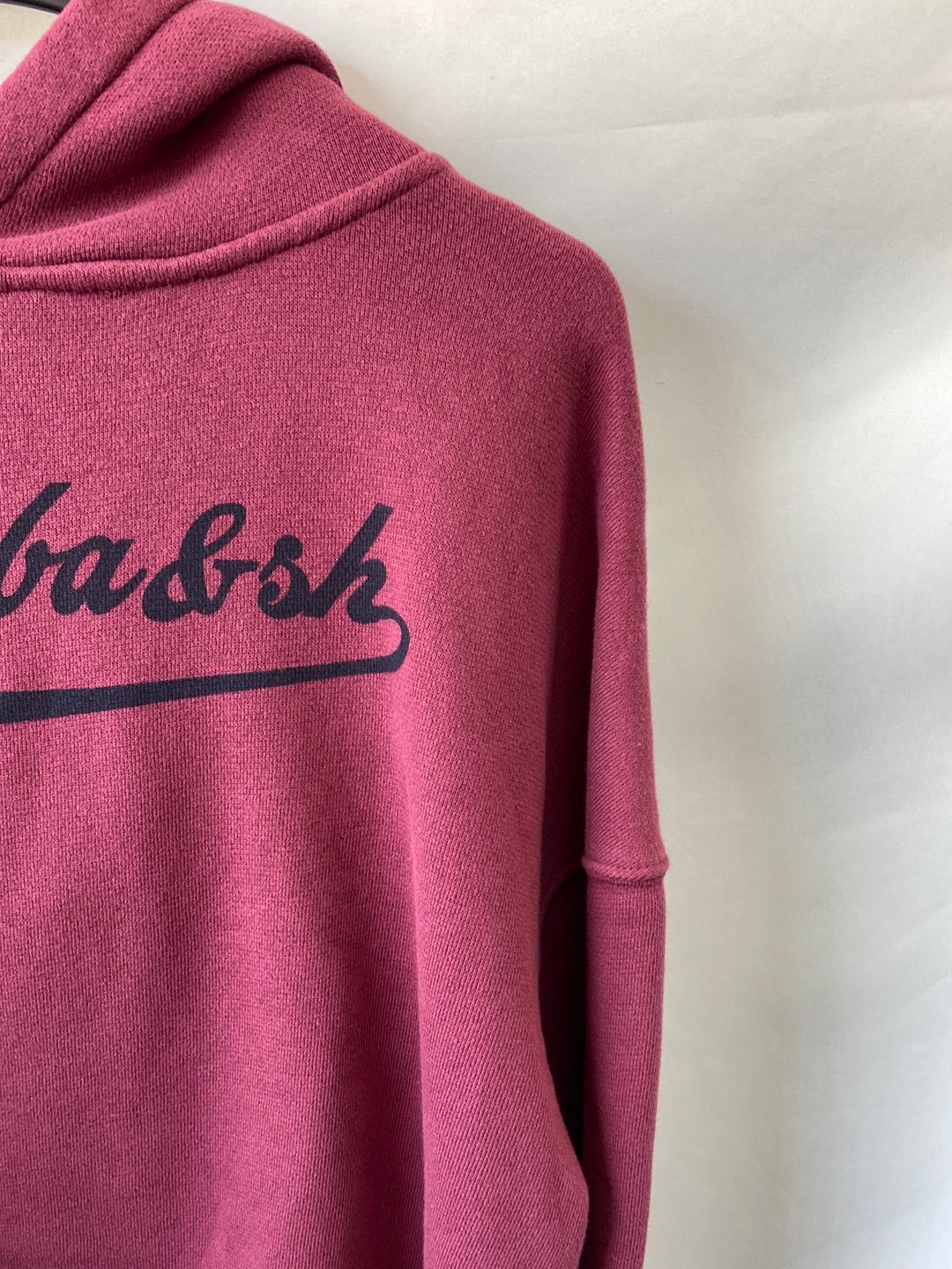 BA&SH.Sudadera burdeos cortita T.s