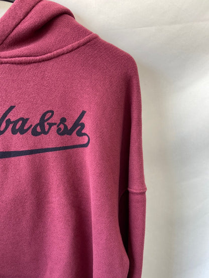 BA&SH.Sudadera burdeos cortita T.s