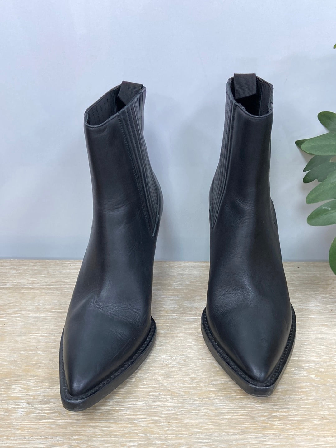 IRO.Botines negros cowboy piel T.40(39)