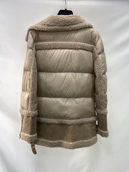 JOTT. Abrigo beige texturas T.s/m