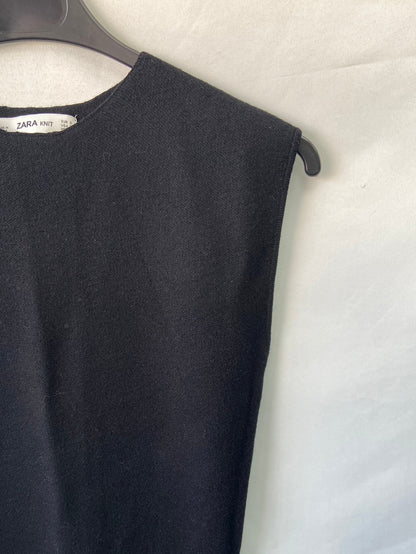 ZARA.Vestido kint bicolor T.s