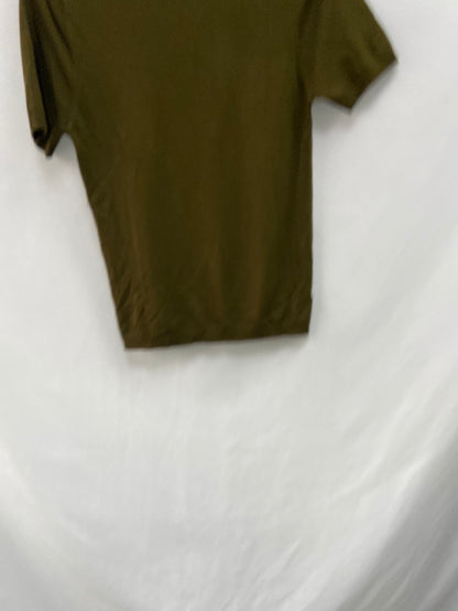 MANGO.Jersey verde caqui manga corta T.S