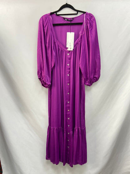 zara purple dress long sleeve ZARA. Long purple dress Tm – Hibuy market