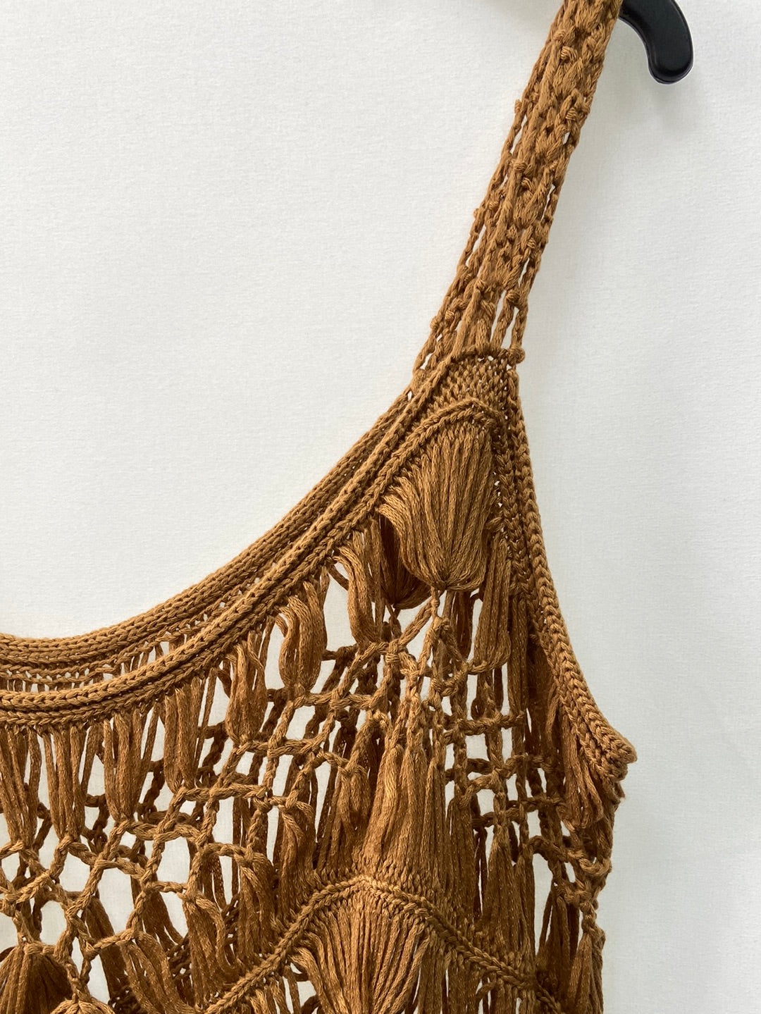 OTRAS.Top camel crochet flecos TU (M/L)