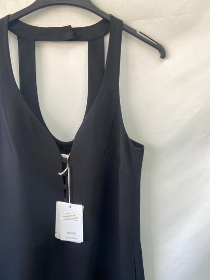 &amp; OTHER STORIES. Black dress with straps and buttoned neckline, size 34