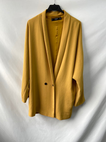 MANGO.Mustard fluid blazer Tm (taraa)