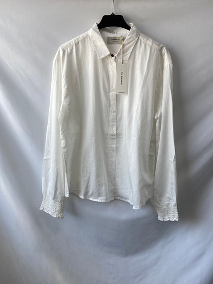 THINKING MU. Camisa blanca puños T.s