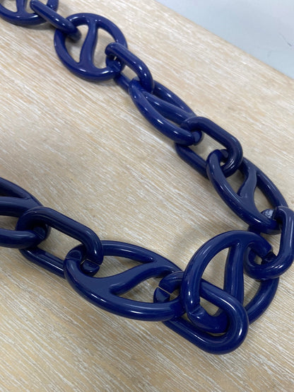 OTHERS.Blue maxi link necklace