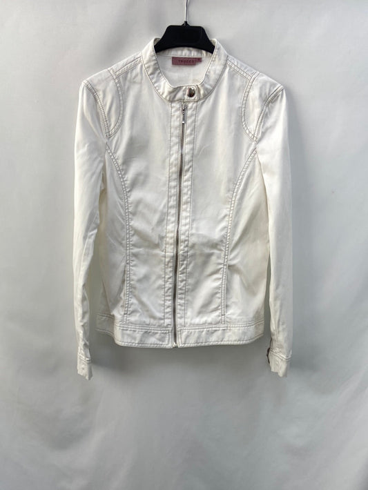 TRUCCO. cazadora blanca denim  T.36