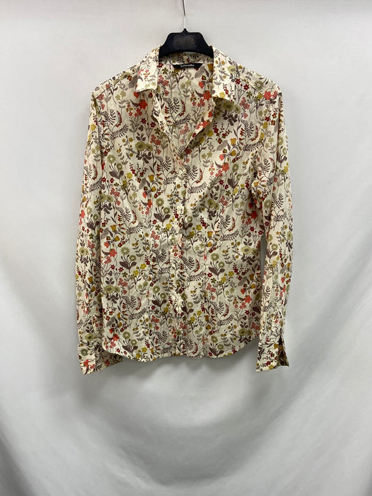 TINTORETTO. Beige floral shirt Tu(S)