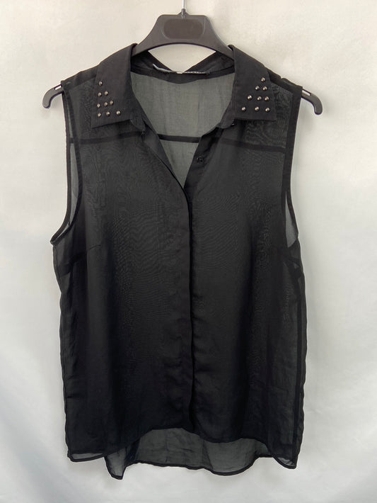 ZARA.Blusa sin mangas T.m