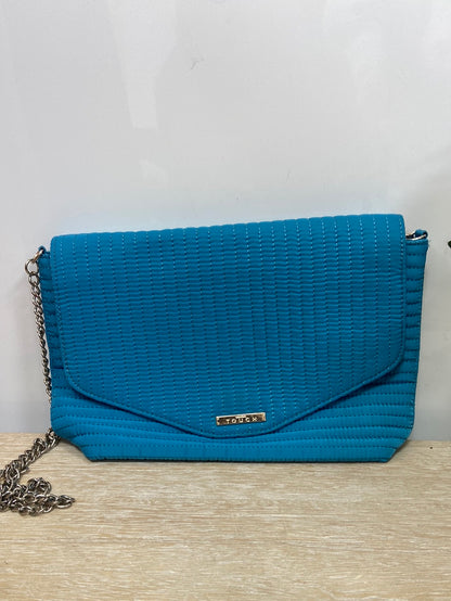 MANGO.Bolso azul textura