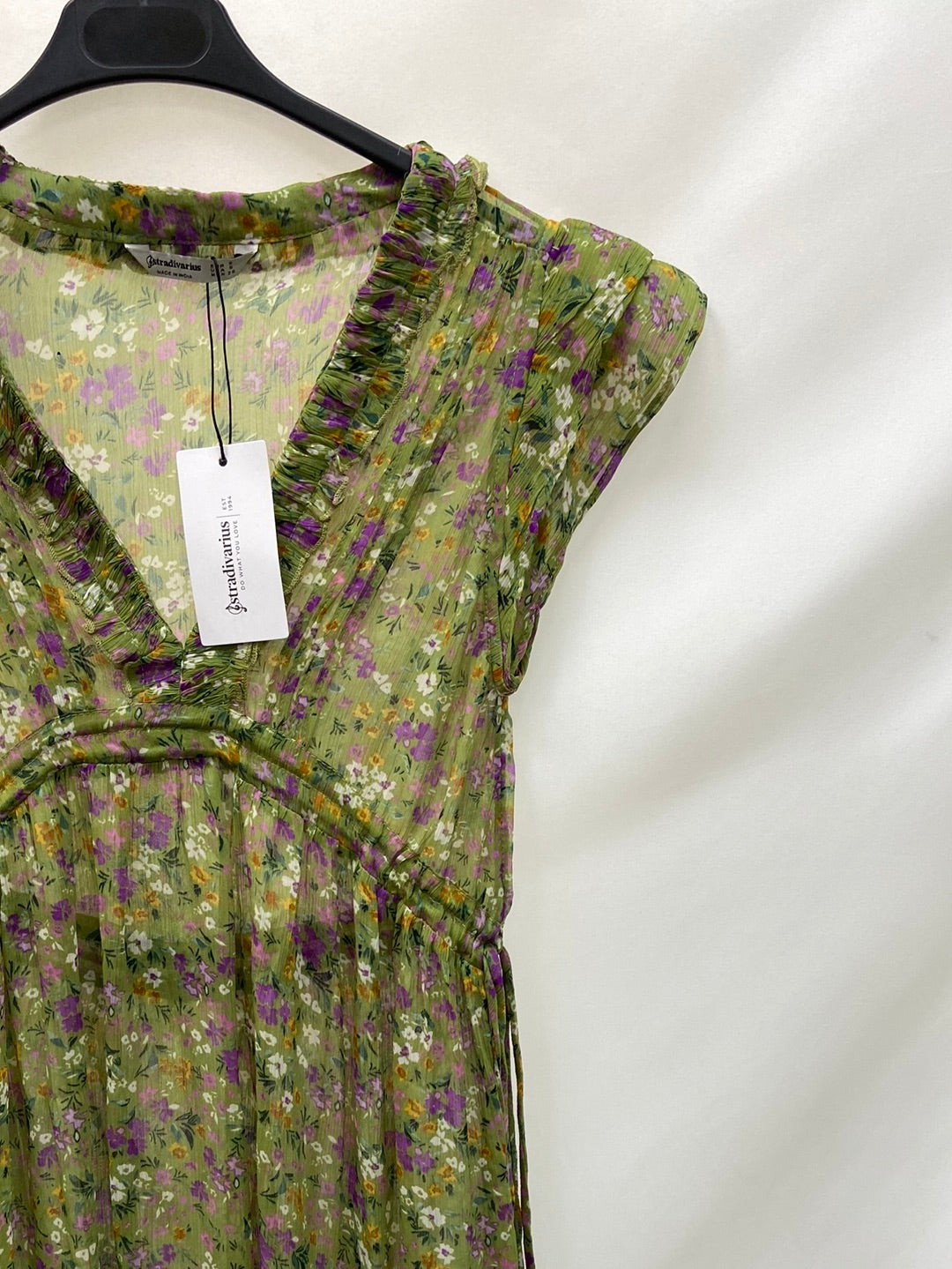 STRADIVARIUS. TS semi-transparent long dress